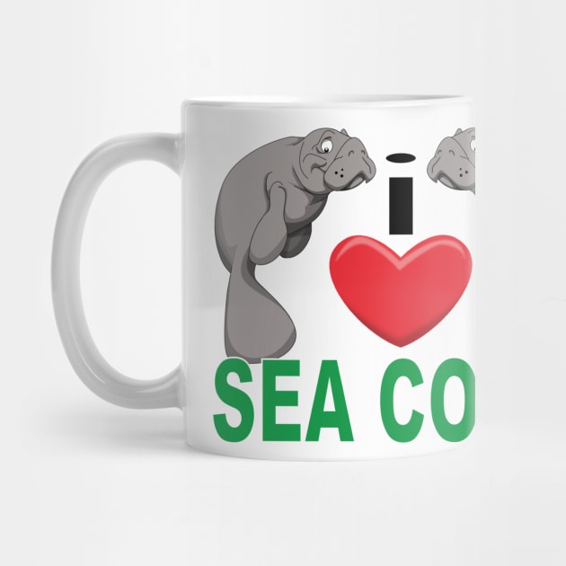 I Heart Sea Cows by Wickedcartoons